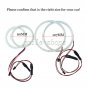 4 x 6000k White SMD LED Angel Eyes Halo Ring Lights For VW Golf MK4 1997-2003