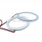 4 x 6000k White SMD LED Angel Eyes Halo Ring Lights For VW Golf MK4 1997-2003