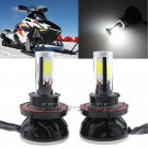 H13 80W LED Bulbs Headlight Kit For Polaris 800 PRO-RMK (all models) 2011-2015
