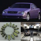 18×White Interior LED Light Kit for Mercedes-Benz CL-Class W215 C215 1999-2006