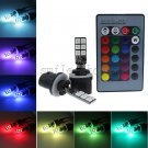 2pcs 10000K Blue RGB 12-SMD LED Fog Lights Daytime Driving Bulbs 893 899 892 890
