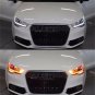 Flexible White & Amber Headlight Retrofit Switchback LED Strip With Signal Lamp
