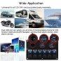 12/24V Car Boat 6 Gang Aluminium Blue LED Rocker Switch Panel Circuit Breaker