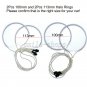White CCFL Angel Eye Halo Ring Hradlight Kit For 04-08 Mazda 3 Hatchback Sedan