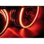 For BMW E30 E32 E34 Brilliant Red CCFL LED Angel Eyes Halo Rings Headlight Kit