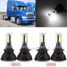 9005+9006 160W LED Headlight Beam Bulb For 2002-2016 Freightliner M2 100 106 112