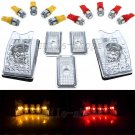 10 x Clear Roof Cab Marker Cover + T10 Amber & Red LED Light for 03-09 Hummer H2