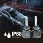 2x 9006 HB4 DC 35W HID Headlights Kit Bulbs 6500K White Replacement Halogen lamp