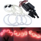 4pcs Red CCFL Angel Eyes Halo Rings LED Light Kit For Mazda 6 2003-2007