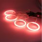 4pcs Red CCFL Angel Eyes Halo Rings LED Light Kit For Mazda 6 2003-2007