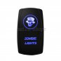 12V On/Off Blue Laser Zombie Light Rocker Switch Kit with Relay Wiring Harness