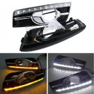 2pc Daytime Running Light DRL LED Turn Signal Fog Lamp For Chevrolet Cruze 09-13