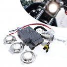 Motorcycle H6 HID Headlight Kit 35W H6M BA20D Bi-Xenon High Low Light Bulbs Set
