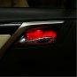 Red LED Car Decorative Inner Door Bowl Wrists Handle Armrest Light Ambient Lamps