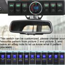 Rocker Switch Panel Cotrol Bracket w/ Digital Voltmeter For Jeep JK 09-16 Green