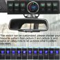Rocker Switch Panel Cotrol Bracket w/ Digital Voltmeter For Jeep JK 09-16 Green