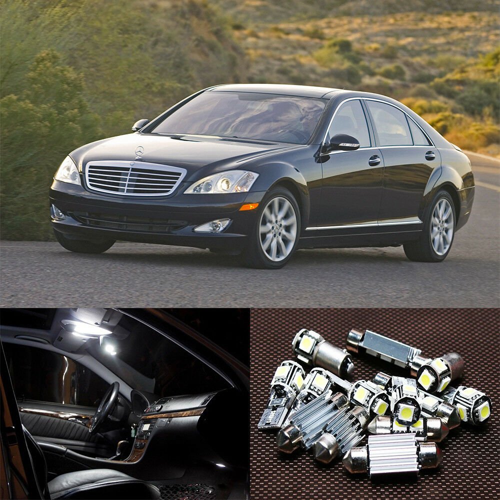 23&Atilde;�white LED light Interior pakacge kit for Mercedes Benz S class W221 (2006)