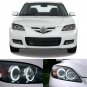 6000K White CCFL Angel Eyes Halo Ring Kit For 2004-2008 Mazda 3 Sedan Hatchback
