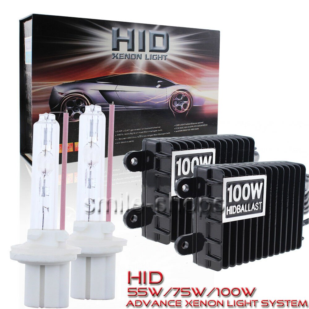 55W/75W/100W Slim Xenon Lights HID Bulbs Kit H1 H3 H4 H7 H11 H13 9005 9006 9007