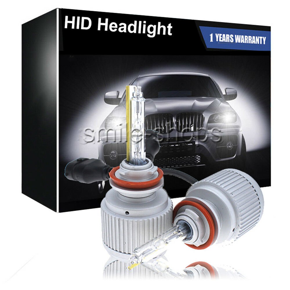 2PCS H8 H9 H11 AC 55W HID Car Headlight Kit Low Beam 6000K High Power Waterproof