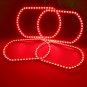 4pcs LED Multi-Color RGB Angel Eye Halo Ring For 2007-2014 GMC Sierra w/ Remote