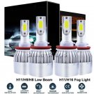 4Pcs H11 H16 LED Headlight Fog Light For Toyota Camry 2007-2014 Tacoma 2016-2018