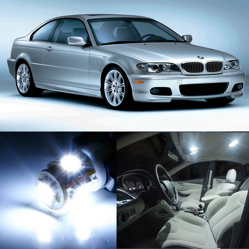 25&Atilde;�White LED Interior SMD Light Kit Error Free for BMW E46 6cylinder  1999-2006