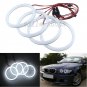 4pcs Xenon Cotton LED SMD Angel Eye Halo Rings Bulb Light For BMW E46 Coupe 2D