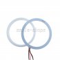 4pcs Xenon Cotton LED SMD Angel Eye Halo Rings Bulb Light For BMW E46 Coupe 2D