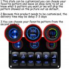 Great Laser 6 Gang Blue LED Switch Panel Circuit Breaker for Car Boat Marine