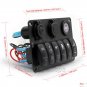 Great Laser 6 Gang Blue LED Switch Panel Circuit Breaker for Car Boat Marine
