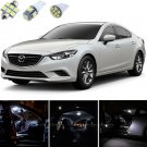 15pcs Bright White Interior LED Light Package Kit Deal For Mazda 6 2014-2017