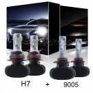 100W Combo LED Headlight 9005 H7 High Low Beam For Subaru Outback Legacy Tribeca
