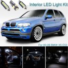21pcs Bright White Interior LED Light Package Kit Deal For BMW X5 E53 2000-2006