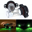 2pcs Green 5202 7.5W COB LED Projector Bulbs For Car Fog Light Driving Bulbs
