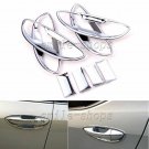 Set Chrome Door Handle Bowl Cover Cup Trim Fit For 2014-2015 Toyota Corolla