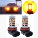 Yellow Amber H11 H8 H9 LED projector Fog Car Truck Driving Light Lamp Bulbs