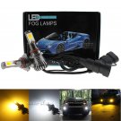 2pcs Switchback White & Amber 9006 Fog Light For 03-08 Dodge RAM 1500 2500 3500