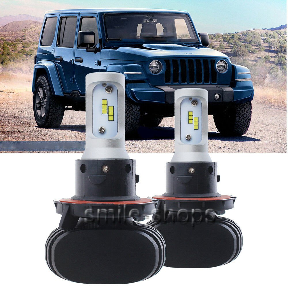 LED Headlight Bulbs Lamp Kit Upgrade H13 9008 50W CSP For Jeep Wrangler JL 2018+