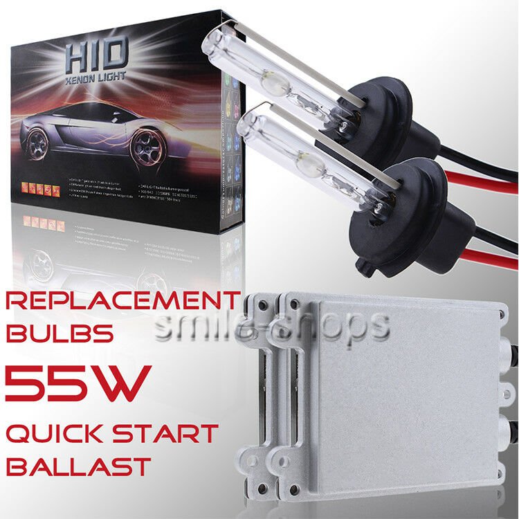 Quick Start 55W HID Conversion Kit H4 H7 H10 H11 H13 9005 9006 9007 Xenon Bulbs