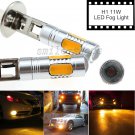 2pcs H1 High Power 11W Amber COB LED Projector Bulbs For Car Fog Driving Lights