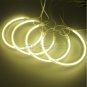4pcs 131MM CCFL Yellow Angel Eye Halo Ring Headlight Kit For BMW E36 E38 E39 E46