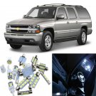 16pcs White Interior LED Light Package Kit for Chevy Suburban/Thhoe 2000-2006