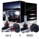 4pcs H11 9005 Combo White LED Headlight Kit For Toyota Camry 07-17 4Runner 06-17