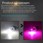 2PCS LED 880/881/899 White/Purple COB Bulbs Flash Strobe Blinking Car Fog Light