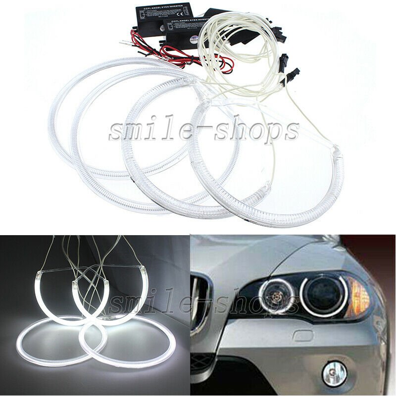 4 x Super White CCFL Headlight Angel Eye Halo Rings For 98-05 Lexus IS200 IS300