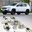 10×Xenon White LED Interior Light Package Kit for Jeep Patriot Compass 2007-2014