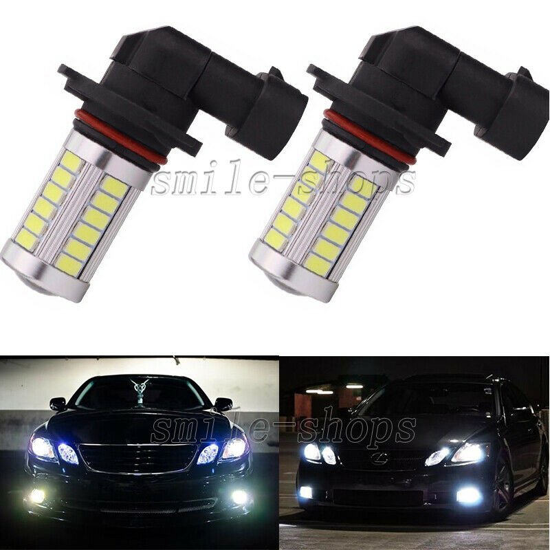 2pcs White 9005 9145 33SMD LED Bubls For Car Fog Driving Daytime Running Lights