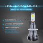 White Amber Yellow LED Light 880 881 899 COB Bulbs Dual Color Kit Fog Light Car