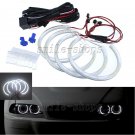 4pcs White Angel Eye Halo Rings Bright LED For BMW E46 E39 E38 E36 3 5 7 series